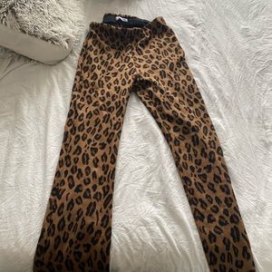 Leopard pants, S, Zara